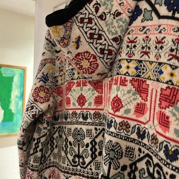 Sundance Colorful Patterned Long Coat - Picture 5 of 5